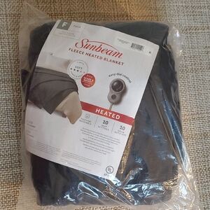 Sunbeam Fleece Heated Blanket - Black